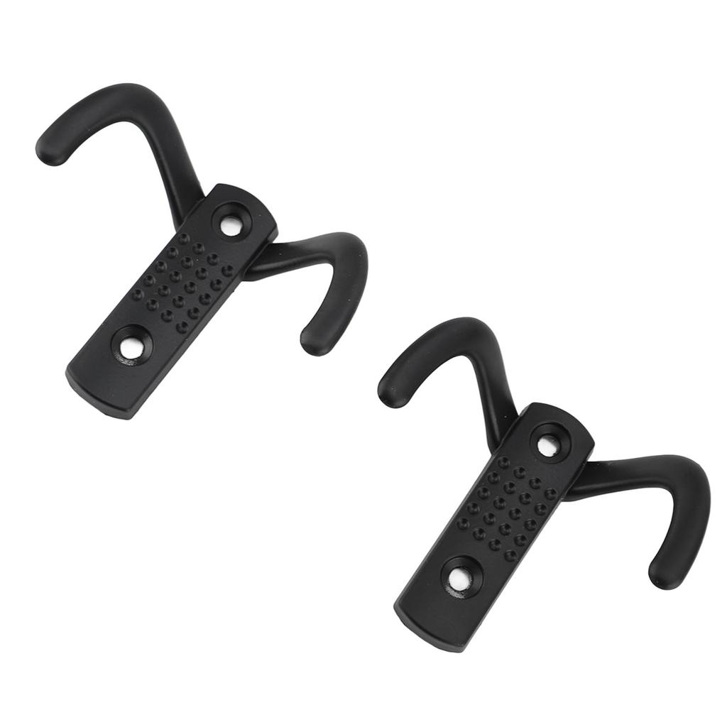 6 Pcs Double Prong Hook Wall Mounted Zinc Alloy Heavy Duty Dual Prong Hook for Coat Robe Scarf Towel