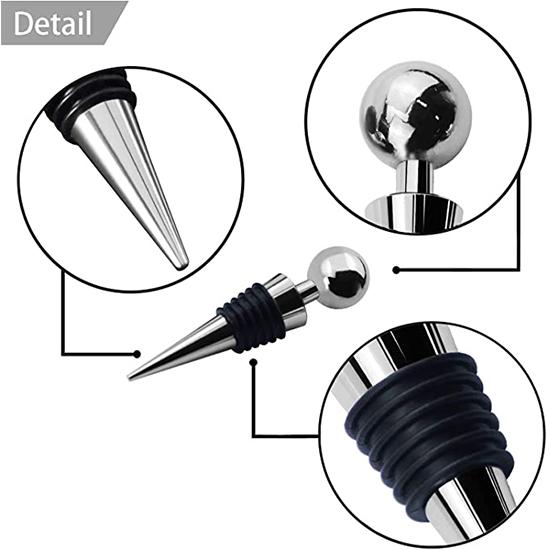 Металлическая пробка для бутылок, вакуумная новая крышка для хранения, многоразовая пробка для бутылок вина