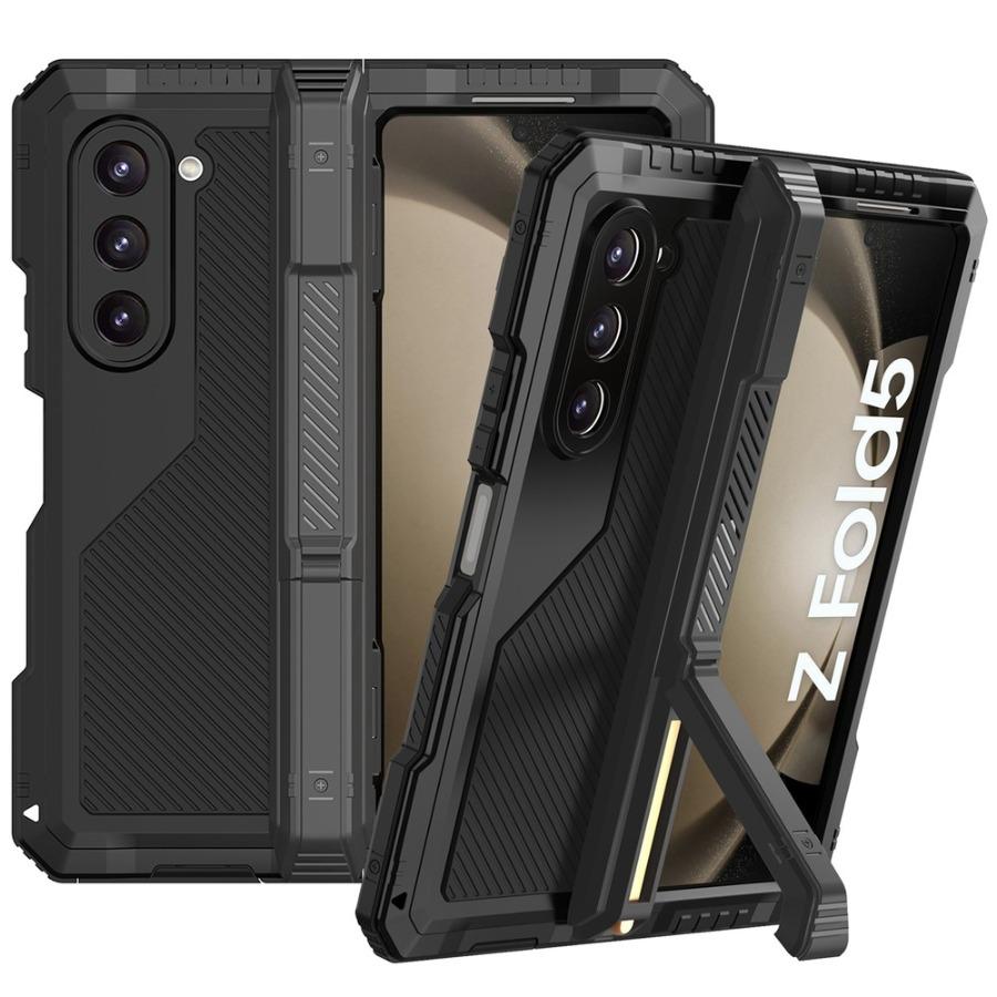 Жесткий чехол для Samsung Galaxy Z Fold 7 6 5 4 7 Сверхпрочная прочная алюминиевая защитная крышка Противоударные чехлы с ПЭТ-пленкой для экрана