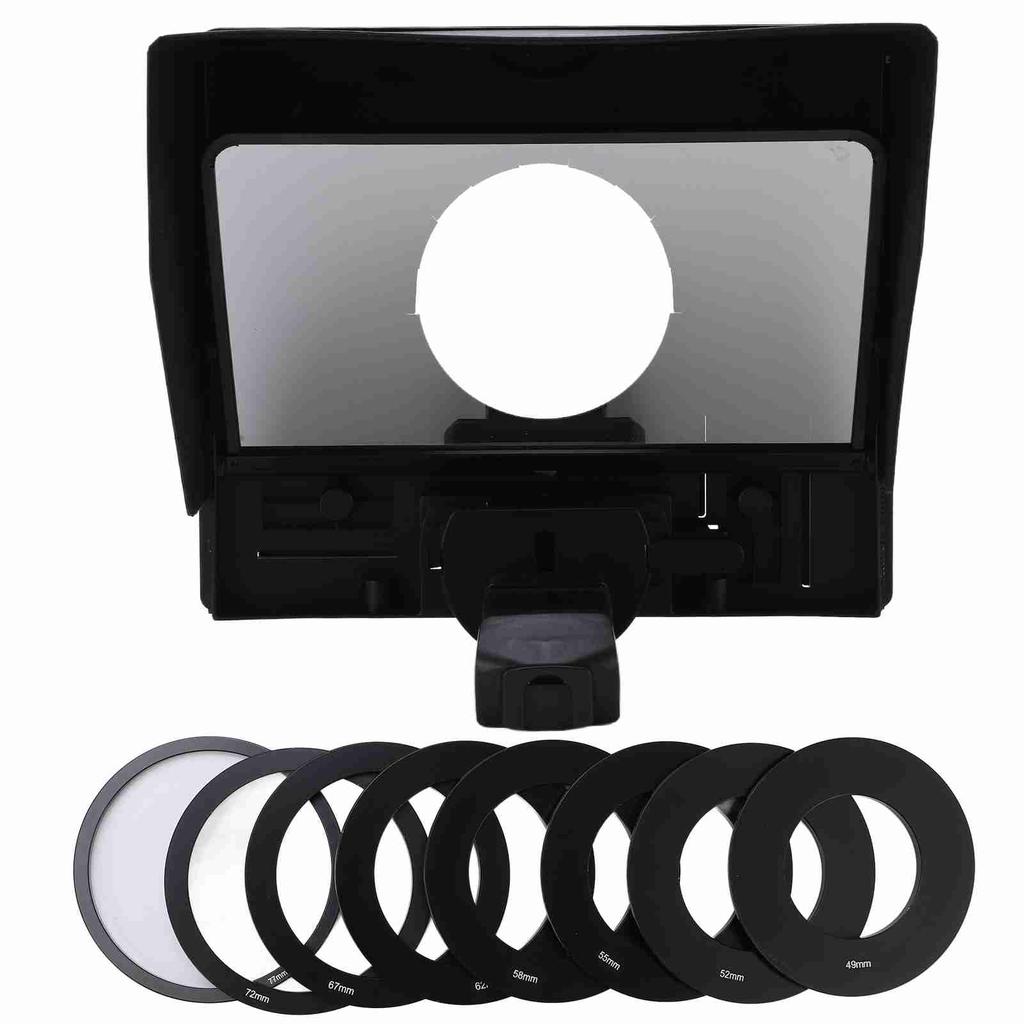 FEELWORLD Portable Glass Teleprompter TP10 for Video Live Camera Phone Tablet DSLR Mirrorless Camera
