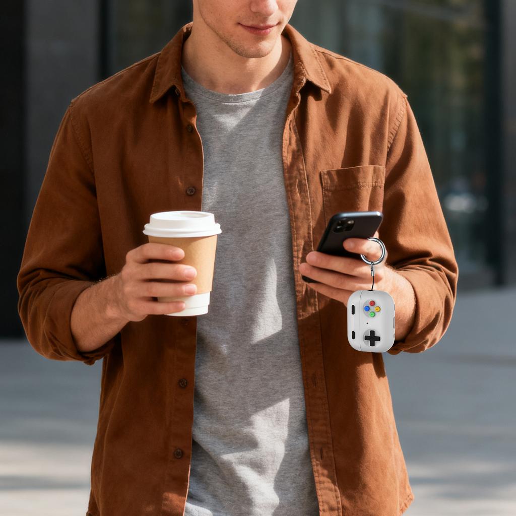 AHASTYLE DD13 For AirPods Pro 3 Silicone Case Game Controller Design Split Protective Cover with Hook