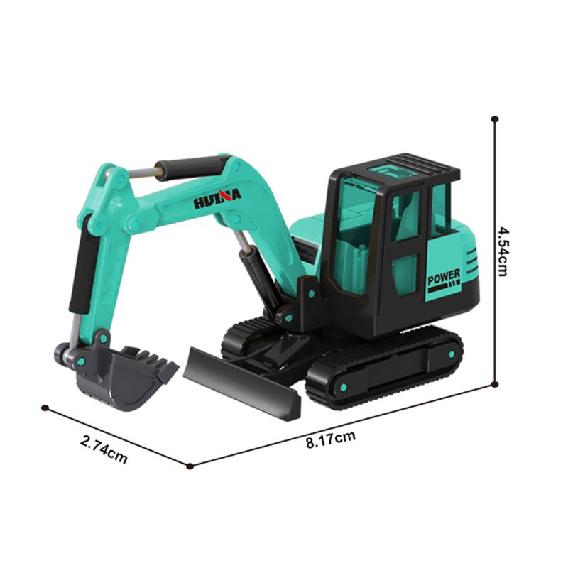 non-toxic Huina 1:80 Alloy Engineering Car Model Excavator Dumper Dump Truck Loader Bulldozer Tractor Collection Toys for Kids Gifts