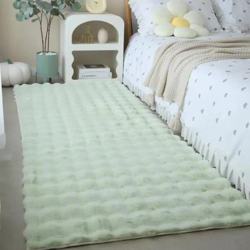 «Кремовый плюшевый ковер с изображением кролика для спальни, гостиной и других комнат»