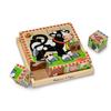 Melissa & Doug Wooden Animal Cube Puzzle, 16 Pieces, 775 Pieces, Authentic