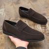 New Spring Casual Nubuck Leather Suede Loafer Shoes Mens Soft Trends Nightclub Shoes Business Dating Loafers Formal Party Shoes