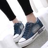 Street Fashion Canvas Shoes Women Thick-soled Walking Shoes Breathable Comfortable Jogging Shoes