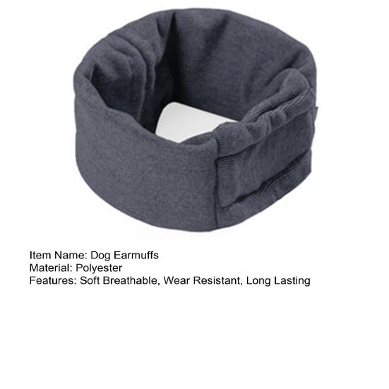 Собачьи наушники с застежкой-липучкой, регулируемые, мягкие, дышащие, однотонные, питомцу, шумозащитные, теплые, для груминга, чехлы для ушей