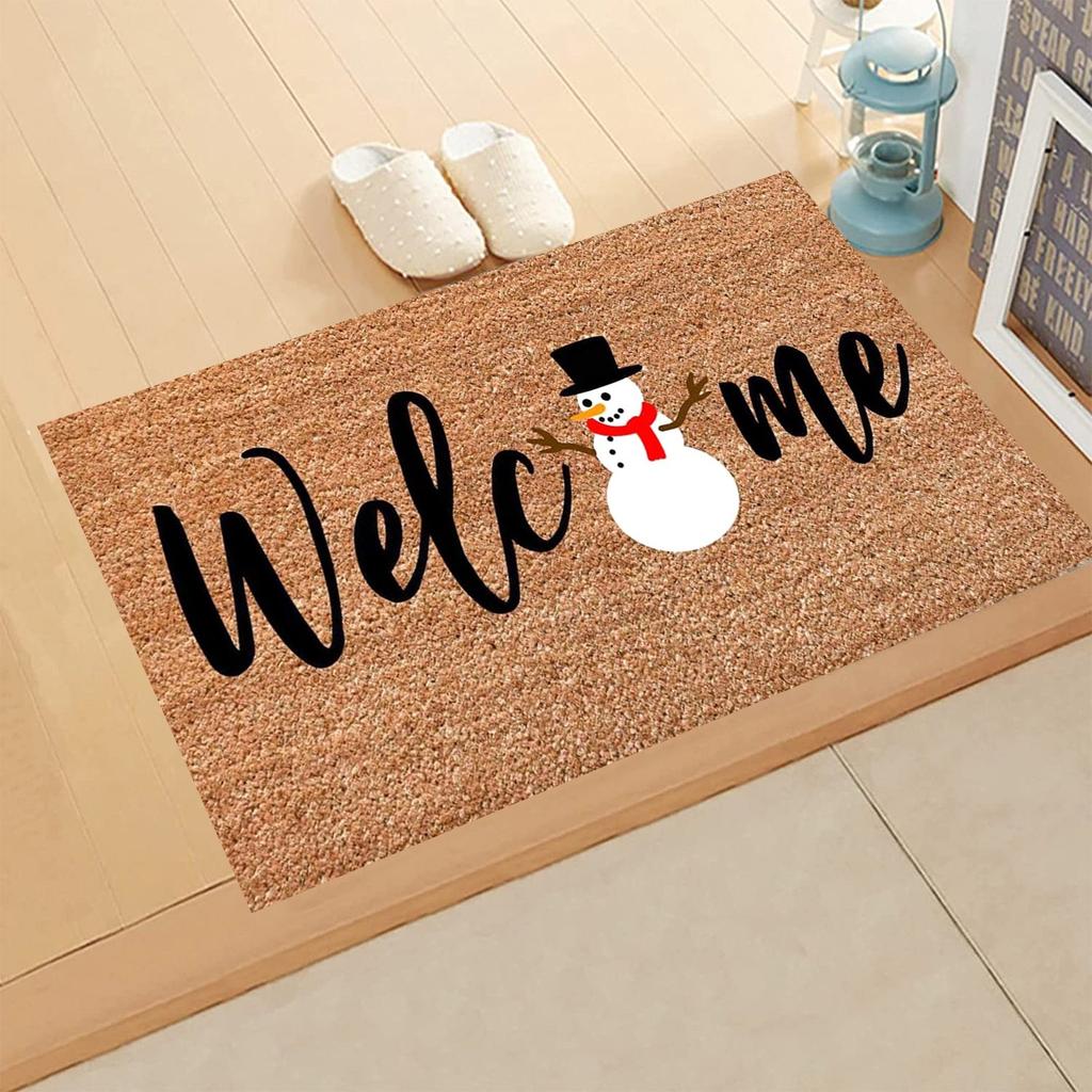 Christmas Doormat Blanket Welcome Home Christmas Decoration Doormat