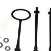 Cake Plate Stand Handle Hardware Rod Metal Dessert Holder 3 Tiers Cupcake Tray