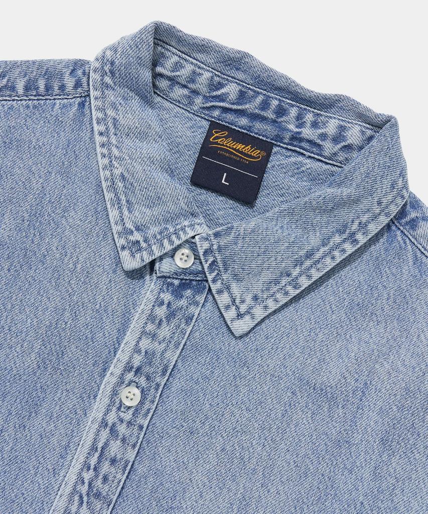 COLUMBIA UNIVERSITY Utility Two Pocket Denim Shirts_Light Jean