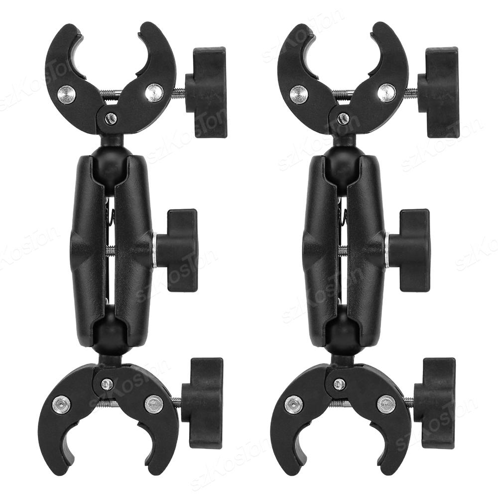 Super Clamp Двойной зажим для камеры Крабовый зажим-скоба Крепление для монитора Magic Arm Двойной шаровой адаптер для GoPro 13 Insta360