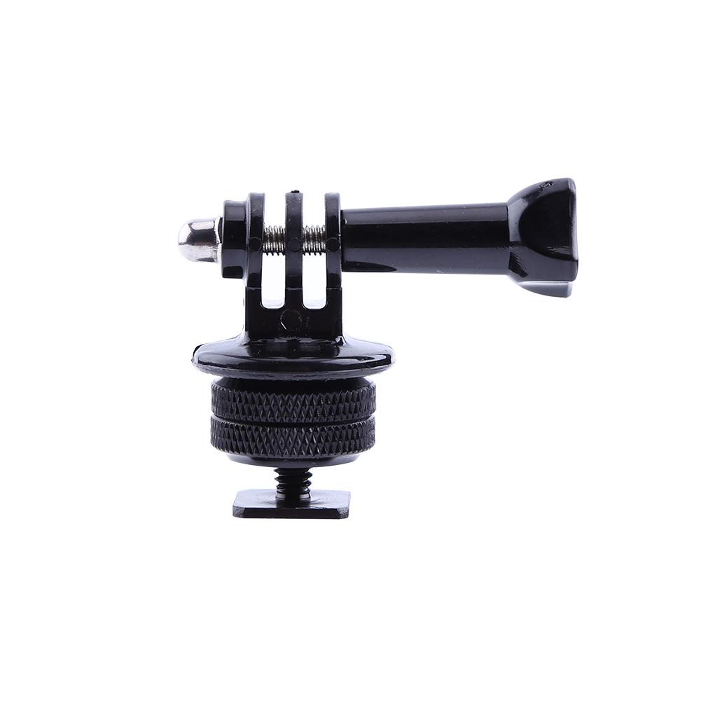Черный адаптер для горячего башмака 1/4 дюйма с набором адаптеров для крепления на штатив для камеры Gopro Hero 2/3/3 +/4