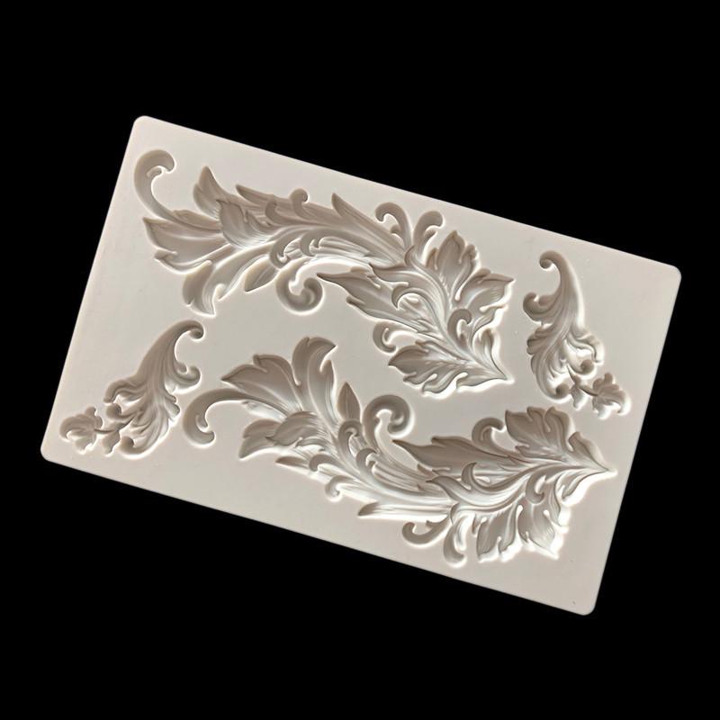 European Retro Embossed Lace Texture Fondant Cake Edge Decoration Drop Plastic Mold Chocolate Mold
