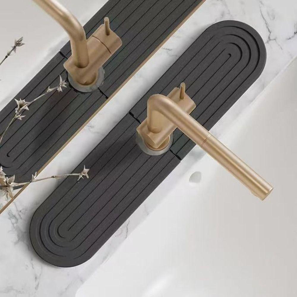 Super Absorbent Fast Drying Faucet Mat Diatom Mud Diatomite Stone Sink Tray Counter Protector Home