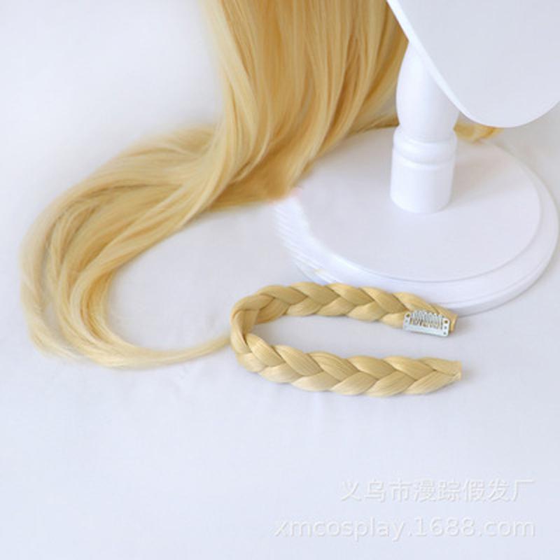 100 см аниме Dangan Ronpa Sonia Nevermind длинный парик с косой косплей костюм супер Danganronpa термостойкие синтетические волосы женские парики
