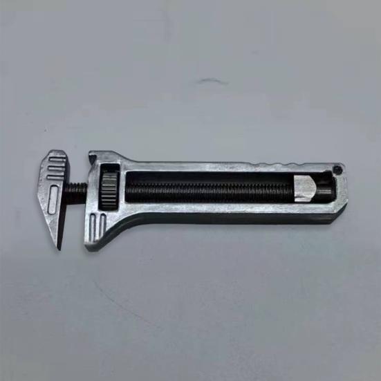 Keychain Bottle Opener Mini Wrench Rustproof Corrosion Resistant Adjustable Compact Size Portable Alloy Multi-tool