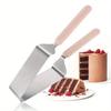 Stainless Steel Cake Cutter Triangular Dessert Holder Cake Slicer and Lifter Kitchen Baking Supplies Baking Tools Food Gripper