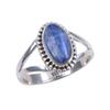 Натуральный кианит, драгоценный камень, ручная работа, украшения из серебра 925 пробы, кольцо, размер 7.5 Z3Y37