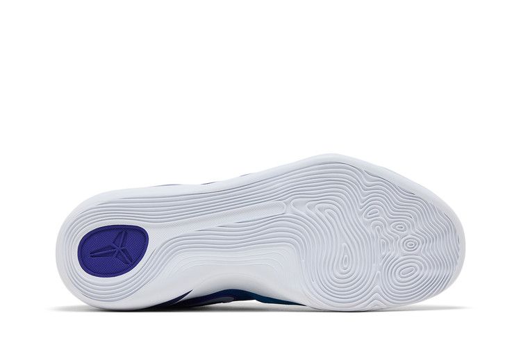 Мужские кроссовки Nike Kobe 9 Elite Low EM Protro Hornets Фиолетово-синий/Голубая лагуна/Белый