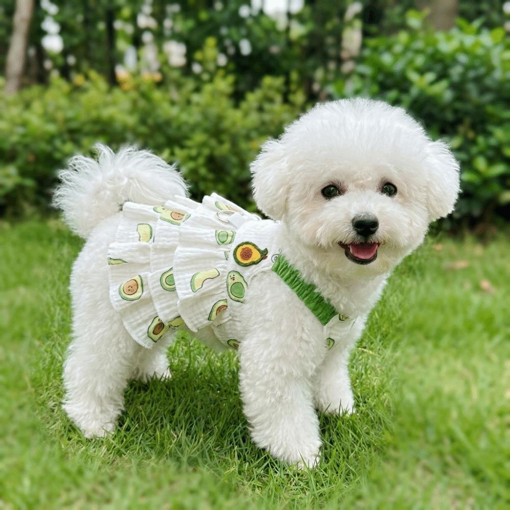 Cotton Dog Suspenders Dress Thin Breathable Summer Cat Clothes Puppy Princess Skirt Spring