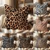 Leopard print pattern Cushion Cover MultiScene Pillow Cover for Home  Car  Reversible Soft  Durable for Daily Use