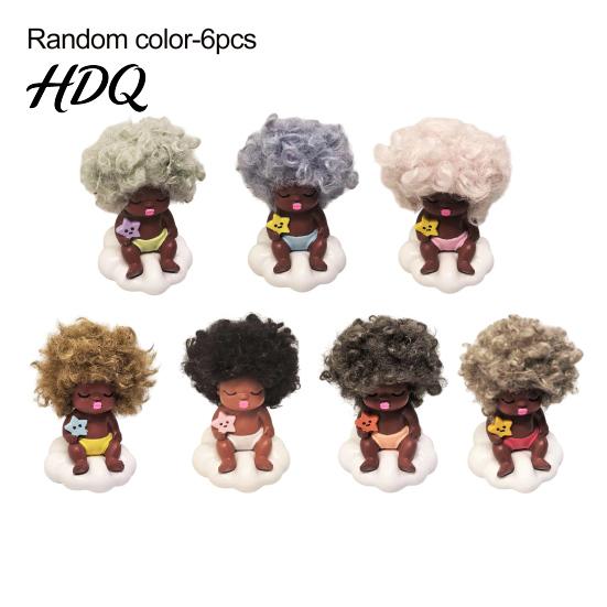 Reliable Companion Toy Mini Doll Figurine Small Resin Little Baby Desktop Warm Appearance Ornament for Car Dashboard Home Office Desk Shelf Decor