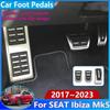 Аксессуары для SEAT Ibiza Mk5 2017 ~ 6F, тормозные Нескользящие накладки для ног без сверления, защитные накладки для ног из нержавеющей стали, автомобильные педали