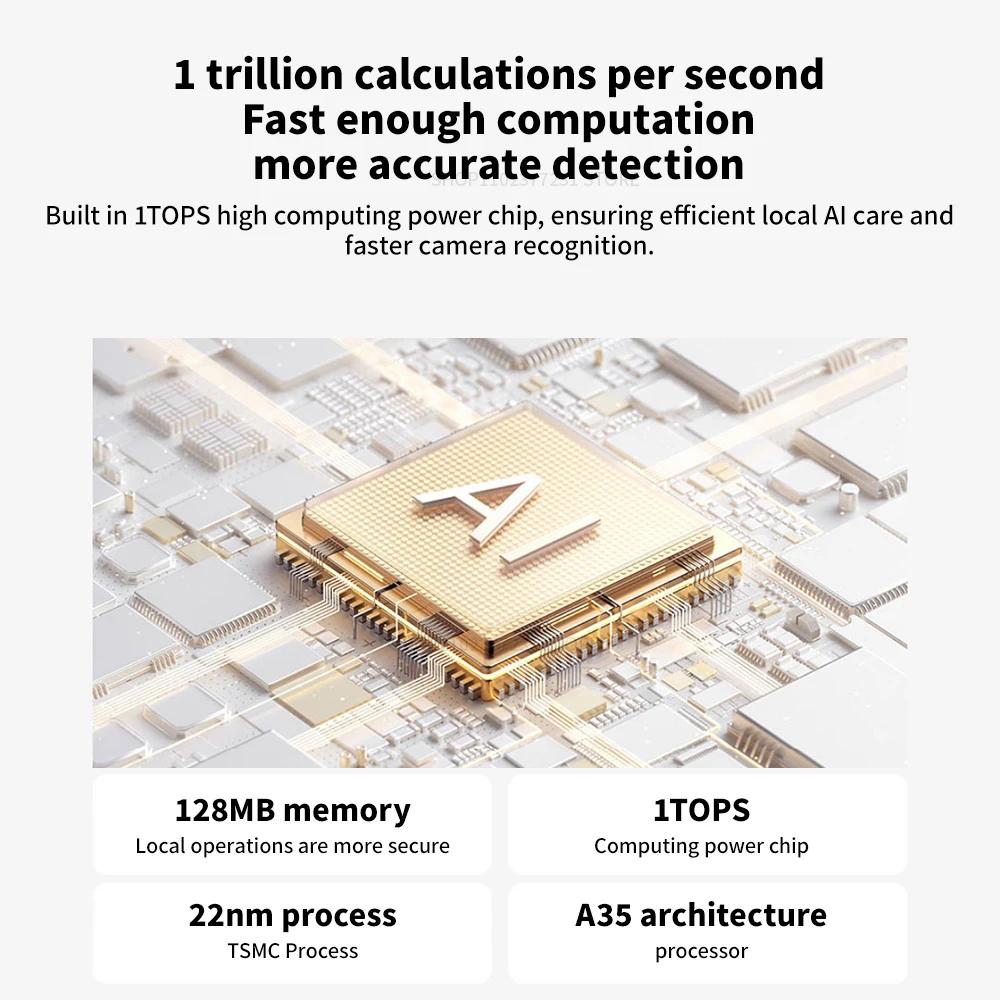 Xiaomi Смарт-камера C500 с двумя объективами PTZ, 360°, распознавание лиц и домашних животных, 4 миллиона пикселей, полноцветное ночное видение, WiFi 6 для приложения MiHome