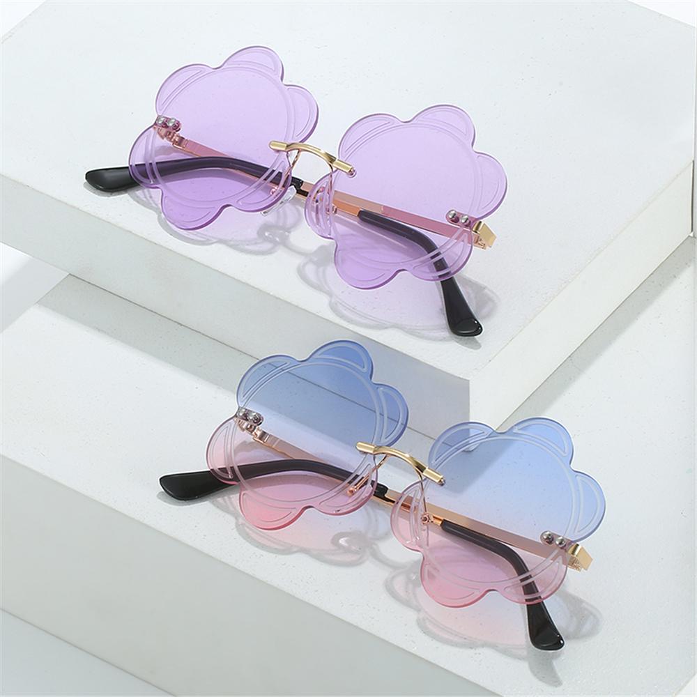 Favor Flower Sunnies Flower Lens Sunglasses Snowflakes Shades Fashion Sun Glasses Photo Glasses