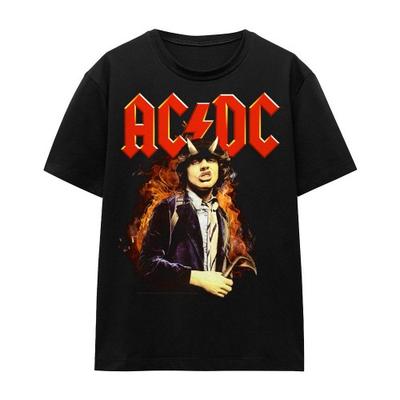 AC/DC Унисекс футболка для взрослых «Огонь и рога»