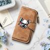 Stylish Skull Printed Wallet Forever Long Purse Multi Card Slot Dark Leather Wallet For Men Cool Fashion Gift