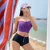 Women's Sexy Backless Two-Piece Swimsuit - High-End Hot Girl Beach Wear