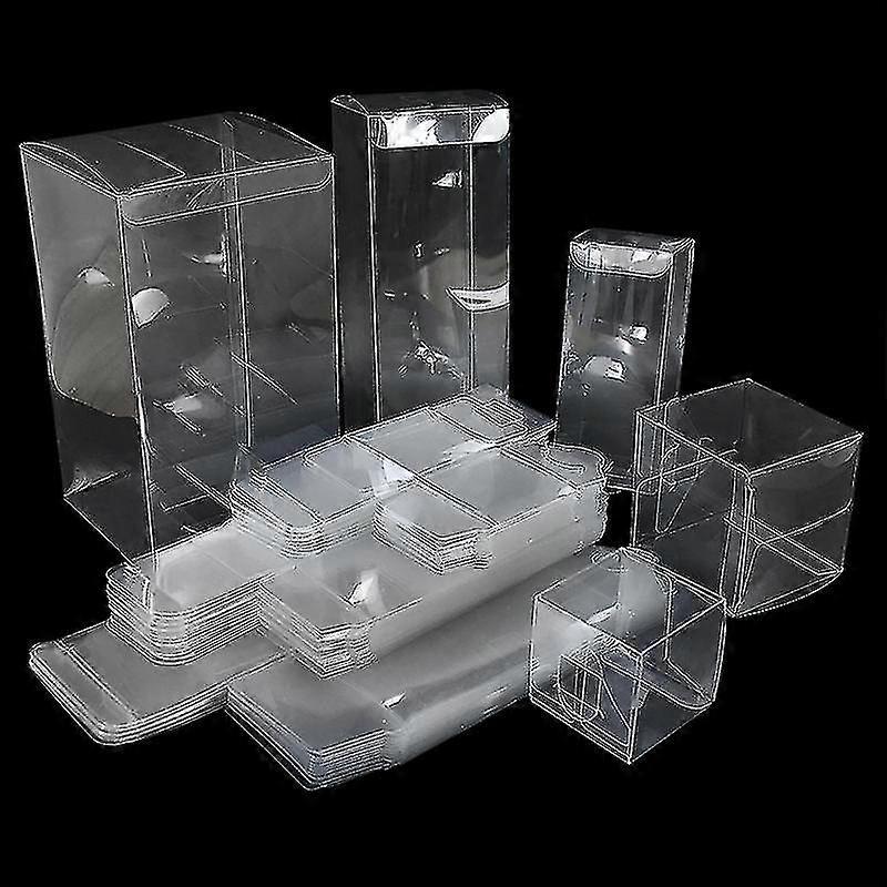 10pcs Transparent Pvc Candy Gift Box Cookie Chocolate Cake Packaging Boxes Baby