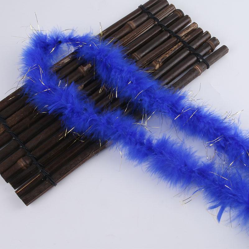 Цветные полоски перьев: Бархатные и золотые перья индейки для рождественского декора и подарков