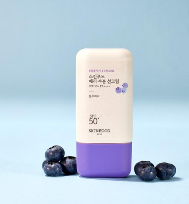 SKINFOOD Berry Moisturizing Sunscreen SPF50+ PA++++ 50ml – Hydrating & Fresh UV Protection