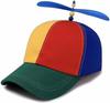 Colorful Helicopter Baseball Cap: Neutral Adjustable Cute Baseball Helicopter Propeller Cap Snapback Cap
