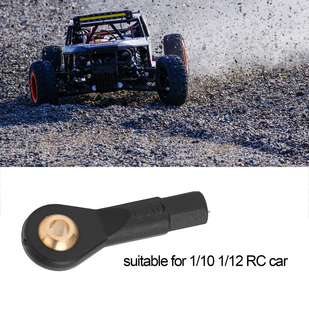 10Pcs RC Tie Rod Ball Head Light Weight Wear Resistant Plastic Accurate Size M3 Tie Rod End Ball Joint for 1/10 1/12