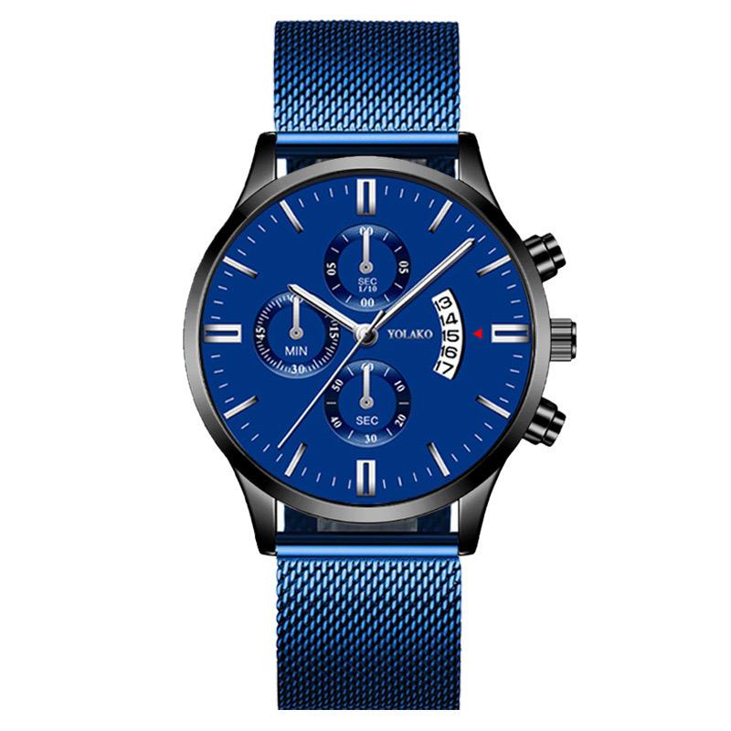 Luxury Mens Watch Watch Fashion Sports Wristwatch Leather Alloy Case Quartz Wristwatch Business Watch Calendar Watch