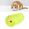 Туннель для кошек, зеленый, складной, большой, звуковой, звонок, шуршащий, прочный, игрушка для кошек