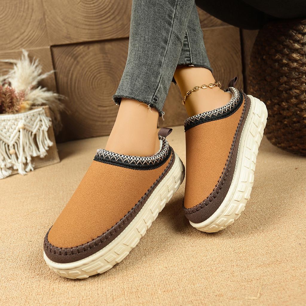 Fashion Plush Winter Shoes Ladies Home Elegant Casual Footwear Large Size Platform Fluffy Slippers Women/men House Flats Fashion Boots
