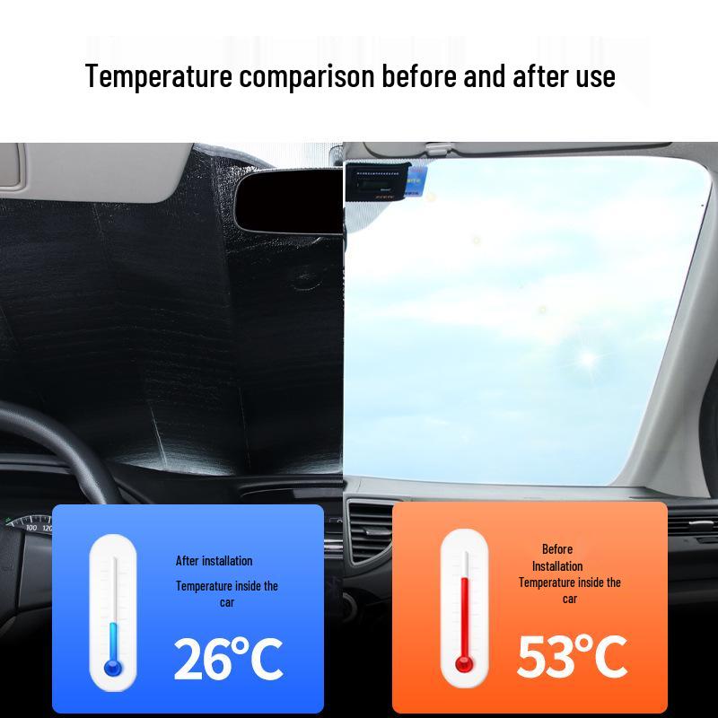 Laser Heat-Insulating Car Sunshade Visor for Windshield