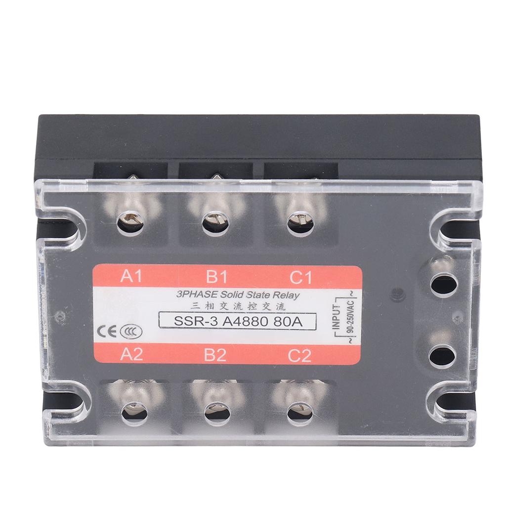 3 Phase Solid State Relay Peaking Voltage 600VAC Bidirectional SCR Output AC To AC SSR Module 480V 8
