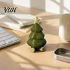 Detachable Cartoon Tree Ornament 3D Printed Christmas Figurine, Cute Smiling Face Storage Festive Window Display Accents Desktop Ornament
