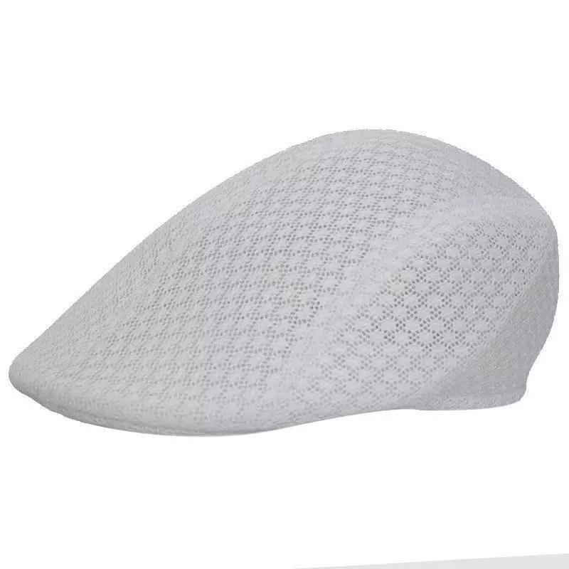 Весенне-летние сетчатые береты для мужчин и женщин Дышащая шляпа газетчика Туристическая кепка Унисекс Спортивная шляпа от солнца на открытом воздухе Повседневная кепка для гольфа Шляпа таксиста Шляпы художника