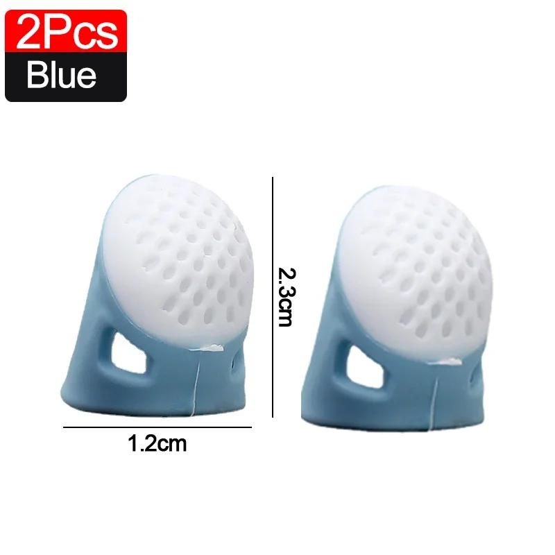 Наперстки для шитья, силиконовые напальчники для шитья, противоскользящий чехол для пальца, защитный рукав с выемкой, инструменты для шитья крестиком своими руками