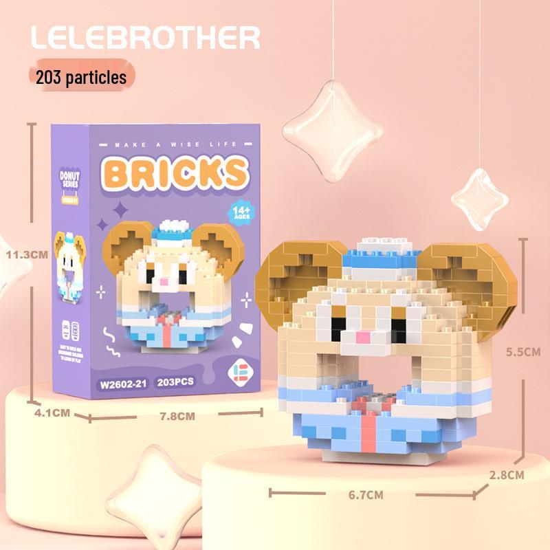 Совместимые с Lego микро строительные блоки мультяшные фигурки - детские развивающие настольные игрушки