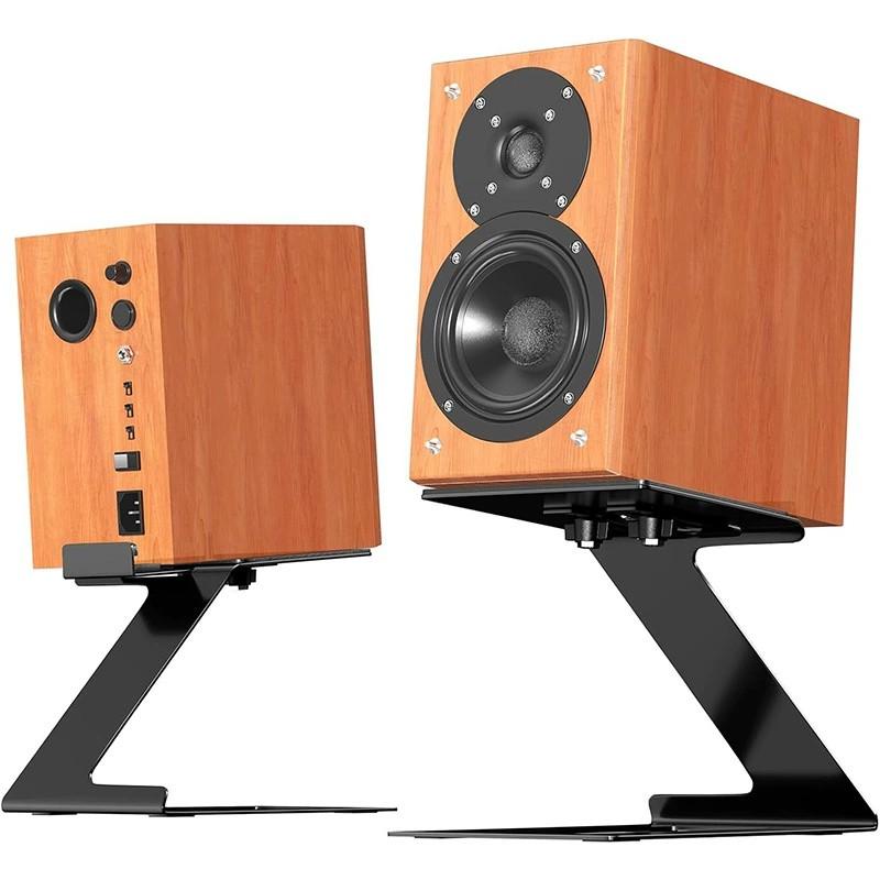 Пара настольных стоек для колонок, Сверхпрочные настольные/книжные стойки для колонок, Регулируемая консольная стойка для колонок, Вибропоглощающая мягкая пена