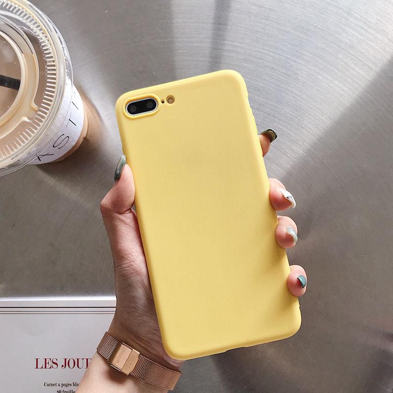 Чехол для телефона iPhone 11, простой однотонный чехол ярких цветов для iPhone 11Pro X XR XS Max 6 6s 7 8 Plus 5 5s SE SE 2020, новинка 2, 2 силиконовых мягких задних чехла из ТПУ