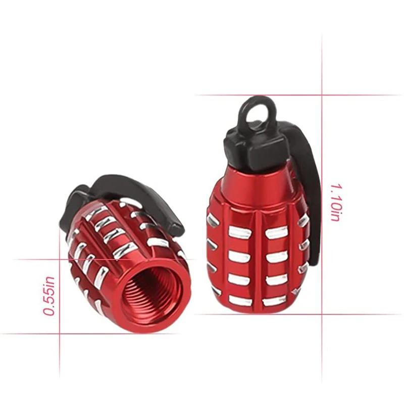 Car Tyre Valve Stem Cover Air Dust Cap Tire Valve Cap Aluminum Alloy For Bus Truck Motorcycle Bike Wheel Rim Valve Stem Cover
