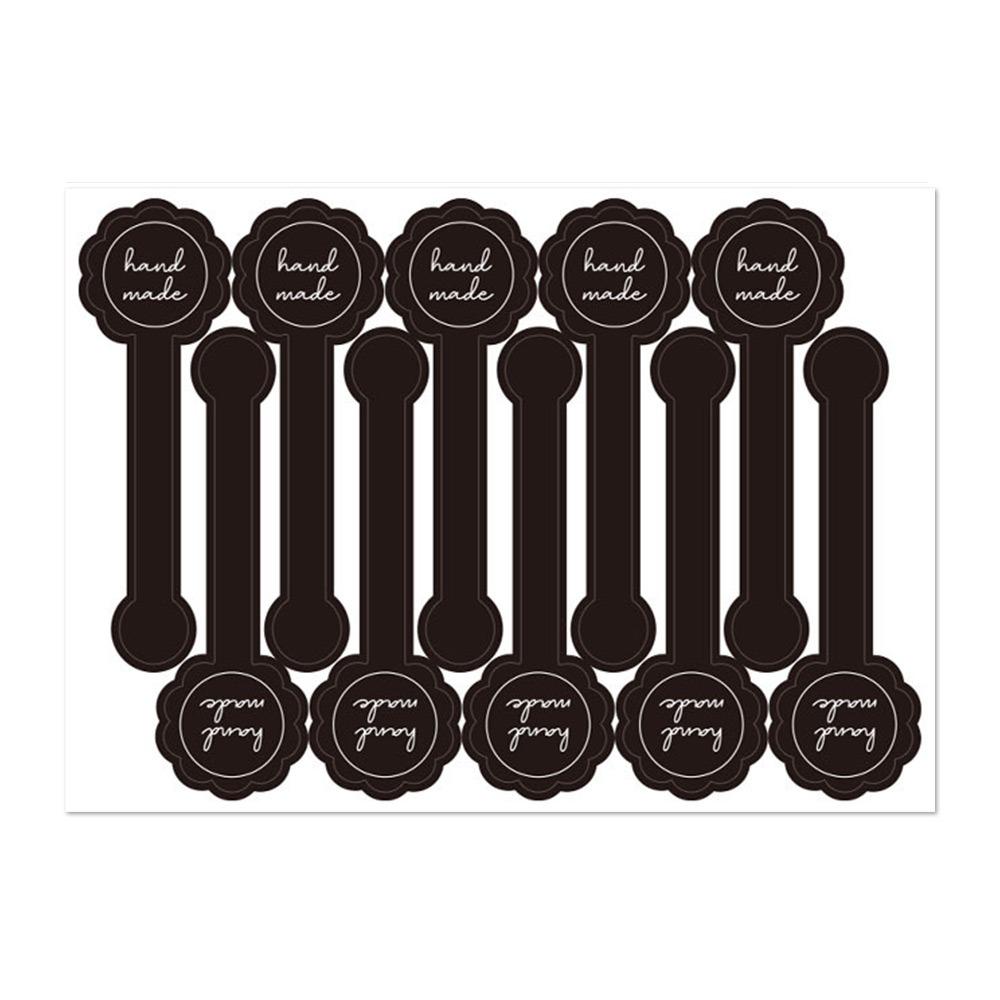 100PCS Thank You Seal Stickers Handmade Multicolor Long Strip Label DIY Accessories Self-adhesive Wrapping Decorative Sticker